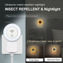 Load image into Gallery viewer, EU/UK/US Plug Ultrasonic Intelligent Frequency Conversion Insect Repellent House Indoor Small Night Light for Baby Mosquito Repellent