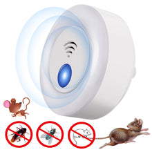 Load image into Gallery viewer, EU/UK/US Plug Ultrasonic Intelligent Frequency Conversion Insect Repellent House Indoor Small Night Light for Baby Mosquito Repellent