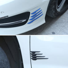 Load image into Gallery viewer, 8Pcs Car Spoiler Front Bumper Fin Splitter Anti-Collision Carbon Fiber Look Rubber Protector Guards