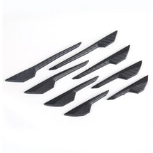 Load image into Gallery viewer, 8Pcs Car Spoiler Front Bumper Fin Splitter Anti-Collision Carbon Fiber Look Rubber Protector Guards