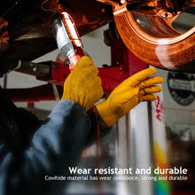 Load image into Gallery viewer, 1Pair Work Gloves Soft Cowhide Driver Hunting Driving Farm Garden Welding Security Protection Safety Workers Mechanic Glove