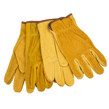 Load image into Gallery viewer, 1Pair Work Gloves Soft Cowhide Driver Hunting Driving Farm Garden Welding Security Protection Safety Workers Mechanic Glove