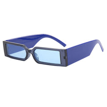 Load image into Gallery viewer, Fashion Rectangle Sunglasses Man Hip Hop Vintage Designer Black Shades Sun Glasses Small Frame Personality Sunglasses