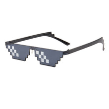 Load image into Gallery viewer, Mens Womens Mosaic Sunglasses Pixel Black Retro Gamer Robot Sunglasses for Cool Party Vintage Shades Eyewear