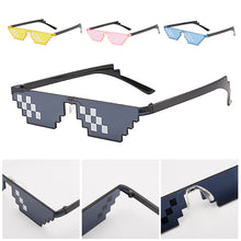 Load image into Gallery viewer, Mens Womens Mosaic Sunglasses Pixel Black Retro Gamer Robot Sunglasses for Cool Party Vintage Shades Eyewear