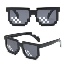 Load image into Gallery viewer, Mens Womens Mosaic Sunglasses Pixel Black Retro Gamer Robot Sunglasses for Cool Party Vintage Shades Eyewear
