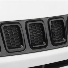 Load image into Gallery viewer, 7PCS Carbon Fiber ABS Grille Inserts Front Grill Cover Frame Trims Kit for 2017-2020 Jeep Compass Car Exterior Accessories
