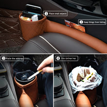 Load image into Gallery viewer, Car Seat Gap Filler Pockets Phone Card Holder Storage Box Auto Seats Leak Stop Pad Soft Padding Car Storage Organizers