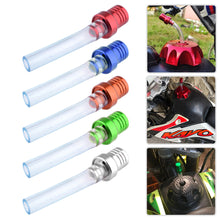 Load image into Gallery viewer, Motorcycle Gas Fuel Cap Single Way Valves Vent Breather Hoses Tubes For Motocross ATV Quad Dirt Pit Bike Fuel Tank Pipe