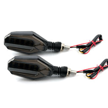 Load image into Gallery viewer, 2Pcs LED Motorcycle Turn Signals Lights Flasher Blinker Dual Colors Amber Signals Daytime Light Moto Indicator Lamp Accessories
