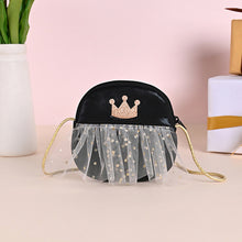 Load image into Gallery viewer, Metoo Crown PU Leather Lace Sling Bag Cute Rainbow Phone Bag Girls Mini Bag Coins Purse Birthday Gifts Crossbody Bag