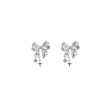 Load image into Gallery viewer, Shiny Bowknot Zircon Earrings Fashion Temperamental Alloy Earrings Ear Studs Women Jewelry Accessories
