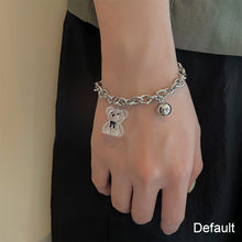Load image into Gallery viewer, Transparent Three-dimensional Bear Bracelet Cartoon Cute Simple Alloy Bracelet Women Hand Jewelry Accessory