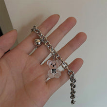 Load image into Gallery viewer, Transparent Three-dimensional Bear Bracelet Cartoon Cute Simple Alloy Bracelet Women Hand Jewelry Accessory