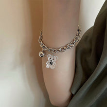 Load image into Gallery viewer, Transparent Three-dimensional Bear Bracelet Cartoon Cute Simple Alloy Bracelet Women Hand Jewelry Accessory