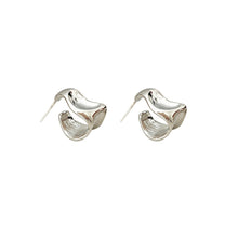 Load image into Gallery viewer, Geometric Curved Alloy Earrings Fashionable Temperamental Irregular Ear Studs Earrings Jewelry Accessories for Women
