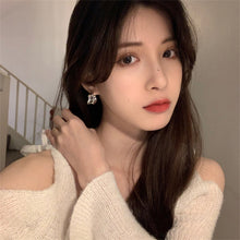 Load image into Gallery viewer, Geometric Curved Alloy Earrings Fashionable Temperamental Irregular Ear Studs Earrings Jewelry Accessories for Women