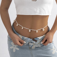 Load image into Gallery viewer, Retro Versatile Single Loop Rice Bead Woven Waist Chain Body Chain Women Sexy Shell Waist Chain Body Jewelry