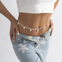 Load image into Gallery viewer, Retro Versatile Single Loop Rice Bead Woven Waist Chain Body Chain Women Sexy Shell Waist Chain Body Jewelry