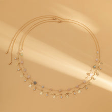 Load image into Gallery viewer, Retro Double Layered Imitation Crystal Colorful Waist Chain Body Chain Metal Chain Butterfly Tassel Body Chain Waist Chain Jewelry