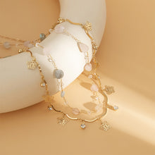Load image into Gallery viewer, Retro Double Layered Imitation Crystal Colorful Waist Chain Body Chain Metal Chain Butterfly Tassel Body Chain Waist Chain Jewelry