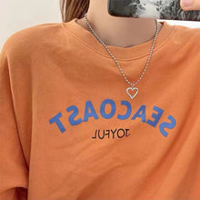 Load image into Gallery viewer, Sweet Cool Hollow Heart Pendant Necklace Alloy Heart Necklace Retro Hip-hop Punk Niche Jewelry Accessories for Women