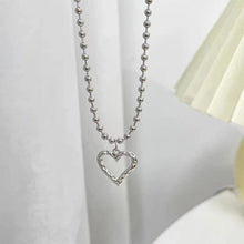 Load image into Gallery viewer, Sweet Cool Hollow Heart Pendant Necklace Alloy Heart Necklace Retro Hip-hop Punk Niche Jewelry Accessories for Women