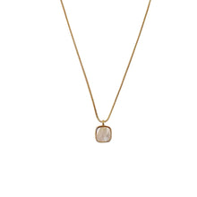 Load image into Gallery viewer, Niche Square Oil Dropping Pendant Necklace Temperamental Simple Alloy Necklace Clavicle Chain Jewelry Accessory