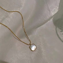 Load image into Gallery viewer, Niche Square Oil Dropping Pendant Necklace Temperamental Simple Alloy Necklace Clavicle Chain Jewelry Accessory