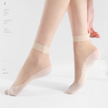 Load image into Gallery viewer, Cotton Soled Silk Stockings Sweat-absorbing Anti-skid Anti Snagging Stockings Lightweight Breathable Summer Women Stockings