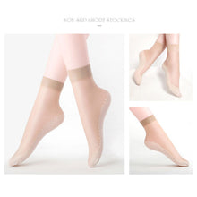 Load image into Gallery viewer, Cotton Soled Silk Stockings Sweat-absorbing Anti-skid Anti Snagging Stockings Lightweight Breathable Summer Women Stockings