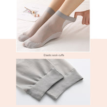 Load image into Gallery viewer, Cotton Soled Silk Stockings Sweat-absorbing Anti-skid Anti Snagging Stockings Lightweight Breathable Summer Women Stockings