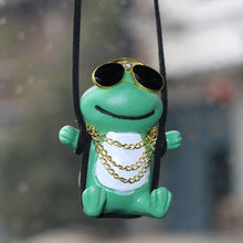 Load image into Gallery viewer, Cute Car Interior Decoration Frog Pendant For Auto Rearview Mirror Decoration Accessories Anime Gypsum Swing Frog