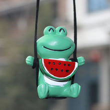 Load image into Gallery viewer, Cute Car Interior Decoration Frog Pendant For Auto Rearview Mirror Decoration Accessories Anime Gypsum Swing Frog