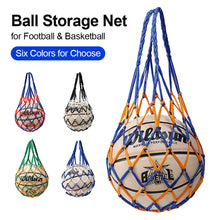 Load image into Gallery viewer, Basketball Volleyball Football Storage Net Pocket Multifunctional Thickened Large Capacity Nylon Organize Bag Sports Ball Portable Mesh Storage Bag