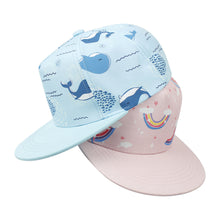 Load image into Gallery viewer, Children's Cartoon Print Baseball Cap Fashion Hip Hop Flat Brim Adjustable Duck Cap Outdoor Breathable Shade Sunscreen Hat Age 1-8 Years Old