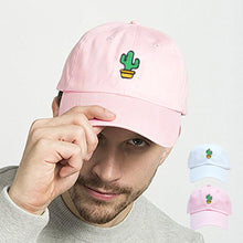 Load image into Gallery viewer, Cartoon Cactus Embroidery Baseball Cap Men Women Outdoor Sports Breathable Sunscreen Visor Hat Fashion Travel Casual Duck Cap