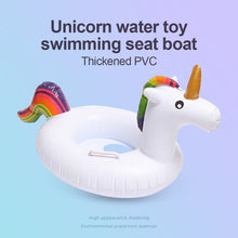 Load image into Gallery viewer, Unicorn Swimming Seat Boat Baby Water Inflatable Floating Toy Children's Underarm Life Buoy Swimming Equipment