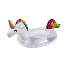 Load image into Gallery viewer, Cartoon Animal Styling Sequin Bottom Ring Swimming Ring Children's Underarm Life Buoy Water Inflatable Toy Floating Seat Boat Swimming Equipment