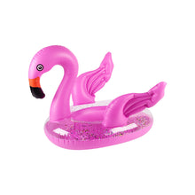 Load image into Gallery viewer, Cartoon Animal Styling Sequin Bottom Ring Swimming Ring Children's Underarm Life Buoy Water Inflatable Toy Floating Seat Boat Swimming Equipment