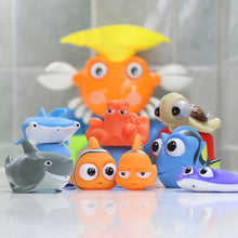 Load image into Gallery viewer, Children's Bathroom Bathing Pool Water Spray Toy Enamelled Fish-Shaped Sea Animal Diving Floating Figure