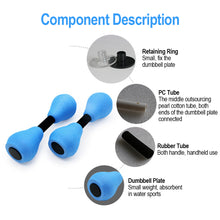 Load image into Gallery viewer, Multifunctional EVA Water Dumbbell Women Children Yoga Swimming Fitness Adjustable Gourd Small Dumbbell Home Aerobic Gym Equipment