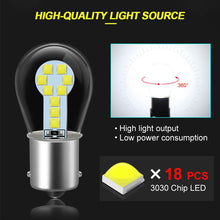 Load image into Gallery viewer, 1PC Car Signal LED Light 1156 BA15S/1157 BAY15D Bulbs 18SMD Fog Lights DRL Turn Signal Lamp 12V White/Yellow/Red