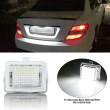 Load image into Gallery viewer, 1Pc 18LED Car Number License Plate Light Lamp No Error Canbus 12V White For Mercedes-Benz W204 5D W207 W212 W216 W221