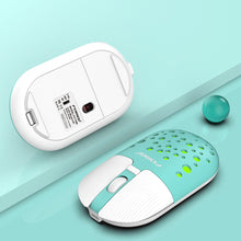 Load image into Gallery viewer, Tablet Phone Computer Rechargeable Mause Silent Mouse Colorful Hole Thin Mouse Gamer Wireless Mouse Ergonomic 2.4g Usb