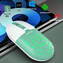 Load image into Gallery viewer, Tablet Phone Computer Rechargeable Mause Silent Mouse Colorful Hole Thin Mouse Gamer Wireless Mouse Ergonomic 2.4g Usb