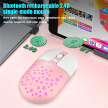 Load image into Gallery viewer, Tablet Phone Computer Rechargeable Mause Silent Mouse Colorful Hole Thin Mouse Gamer Wireless Mouse Ergonomic 2.4g Usb