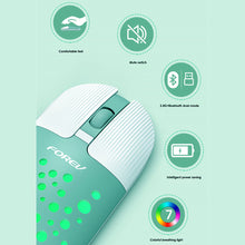 Load image into Gallery viewer, Tablet Phone Computer Rechargeable Mause Silent Mouse Colorful Hole Thin Mouse Gamer Wireless Mouse Ergonomic 2.4g Usb