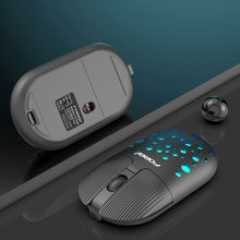 Load image into Gallery viewer, Tablet Phone Computer Rechargeable Mause Silent Mouse Colorful Hole Thin Mouse Gamer Wireless Mouse Ergonomic 2.4g Usb