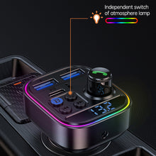 Load image into Gallery viewer, Bluetooth 5.3 FM Transmitter Wireless Bluetooth Car Adapter AUX Radio Receiver MP3 Player Handsfree Call Type-C USB Car charger